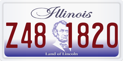 IL license plate Z481820