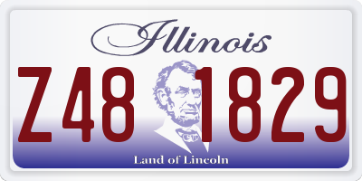 IL license plate Z481829