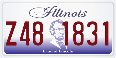 IL license plate Z481831