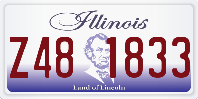 IL license plate Z481833