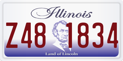 IL license plate Z481834