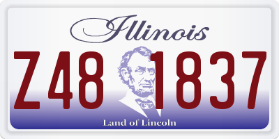 IL license plate Z481837