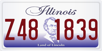 IL license plate Z481839