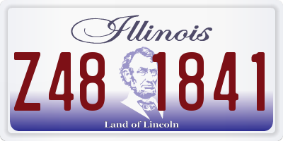 IL license plate Z481841