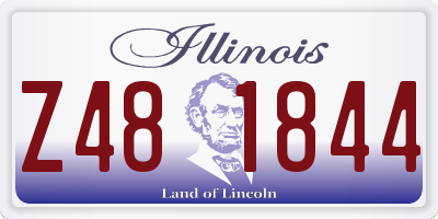 IL license plate Z481844