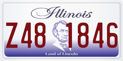 IL license plate Z481846