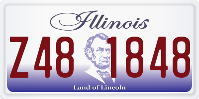 IL license plate Z481848