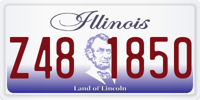 IL license plate Z481850