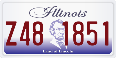 IL license plate Z481851