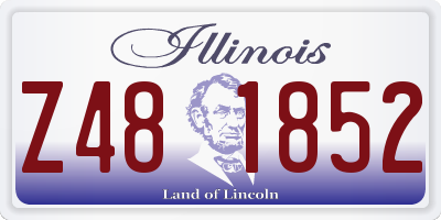 IL license plate Z481852
