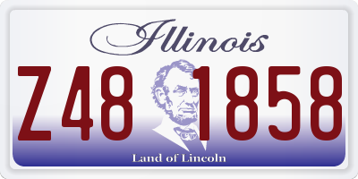 IL license plate Z481858
