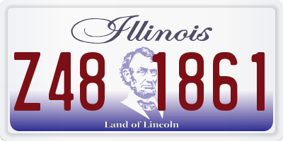 IL license plate Z481861