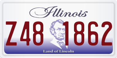 IL license plate Z481862