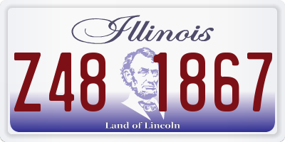 IL license plate Z481867