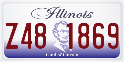 IL license plate Z481869