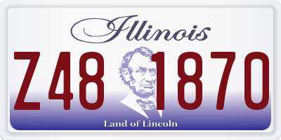 IL license plate Z481870