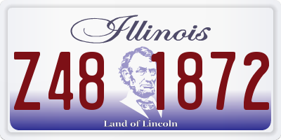IL license plate Z481872