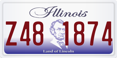 IL license plate Z481874