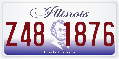 IL license plate Z481876