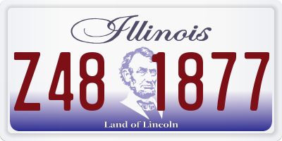 IL license plate Z481877