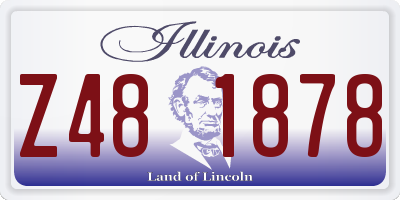 IL license plate Z481878