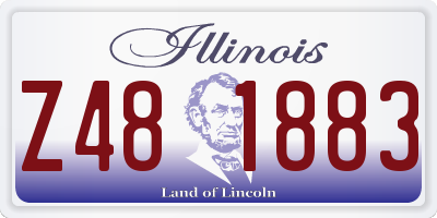 IL license plate Z481883