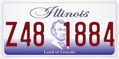 IL license plate Z481884