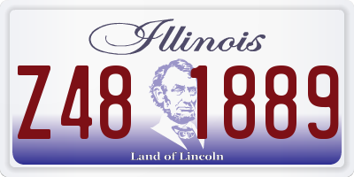 IL license plate Z481889