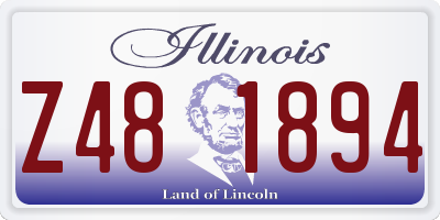 IL license plate Z481894