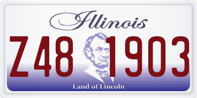 IL license plate Z481903
