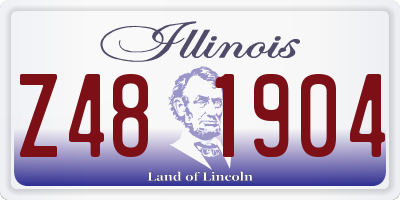 IL license plate Z481904