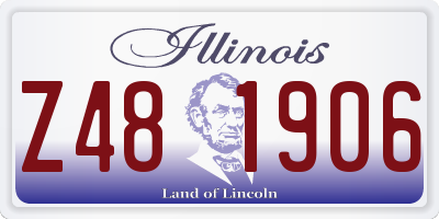 IL license plate Z481906