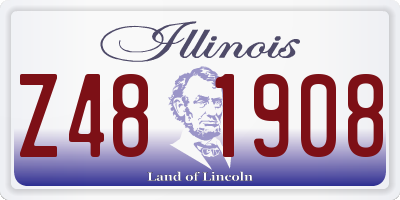 IL license plate Z481908