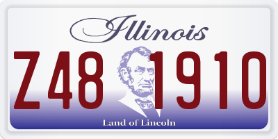 IL license plate Z481910
