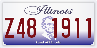 IL license plate Z481911