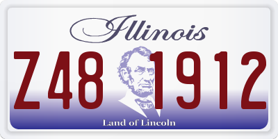 IL license plate Z481912