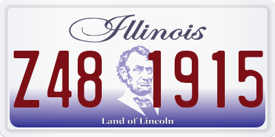 IL license plate Z481915