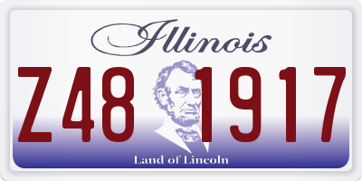 IL license plate Z481917
