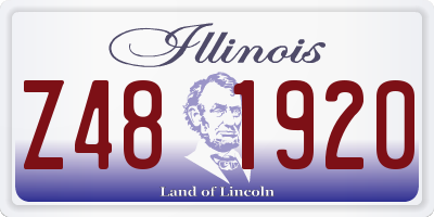 IL license plate Z481920