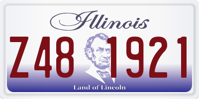 IL license plate Z481921