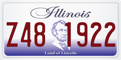 IL license plate Z481922
