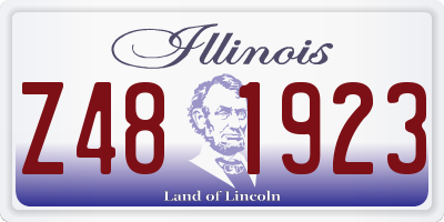 IL license plate Z481923