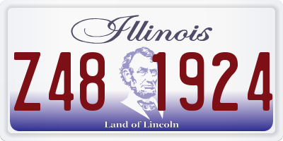 IL license plate Z481924