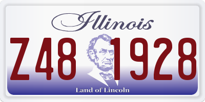 IL license plate Z481928
