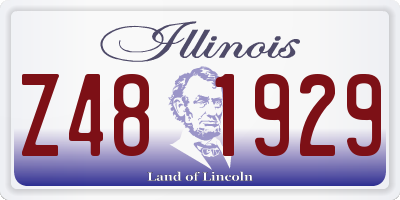 IL license plate Z481929