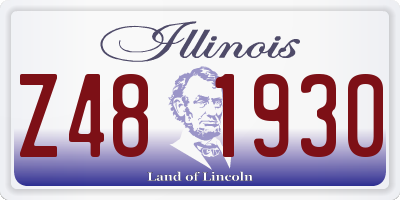 IL license plate Z481930