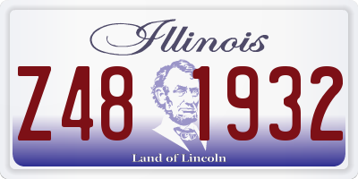 IL license plate Z481932