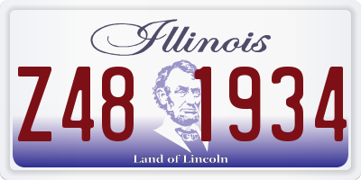 IL license plate Z481934
