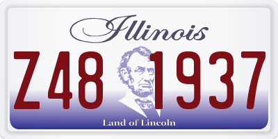 IL license plate Z481937