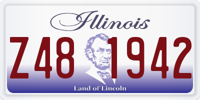 IL license plate Z481942